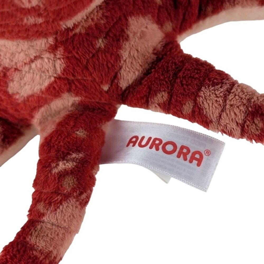 Aurora Octopus Plush 9" Stuffed Animal Toy 2018 Coral‎ Red Spotted Mini Flopsie - Picture 6 of 7
